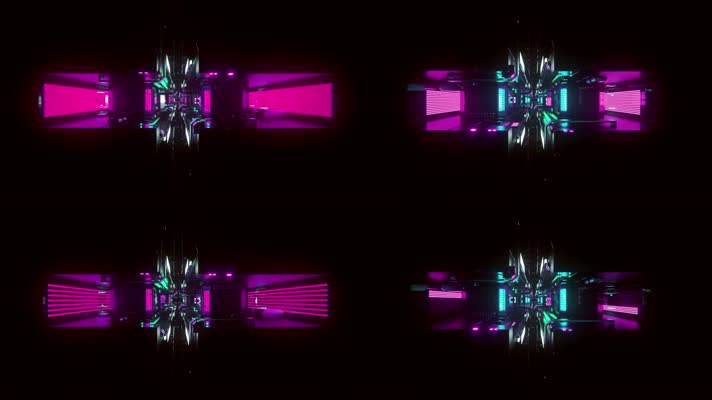 3D空间科技感闪烁无限循环科技循环动态led