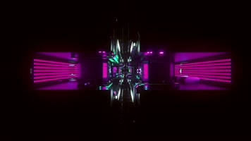 3D空间科技感闪烁无限循环科技循环动态led