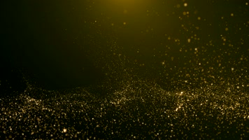 金色飞升粒子尘埃