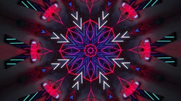 动感酷炫万花筒光电线条穿梭电音 