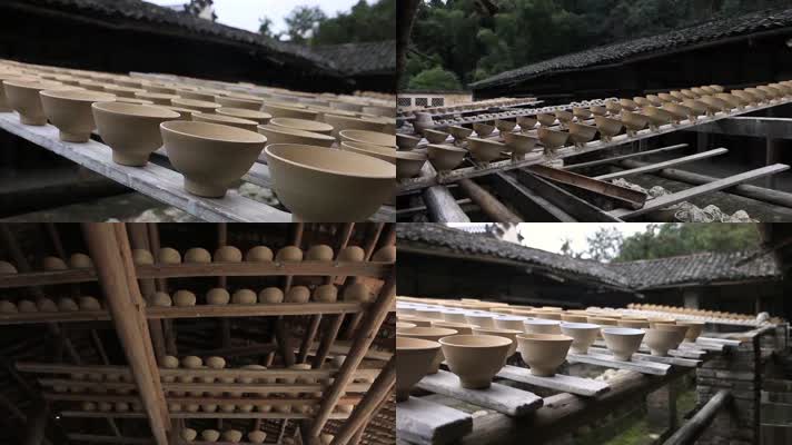 瓷器制造陶瓷手工艺实拍视频