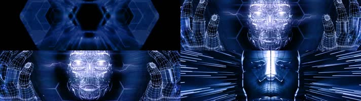 动感节奏人脸爆闪酒吧夜场LED动态背景视频