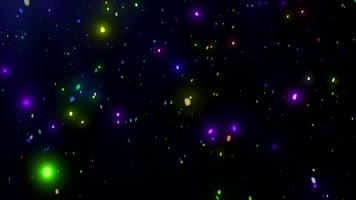 彩色粒子荧光飞舞