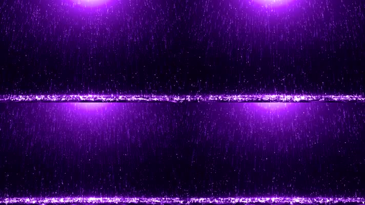4K超清紫色粒子雨滴循环