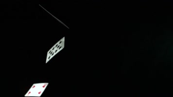 慢动作扑克牌下落慢动作扑克牌下落 