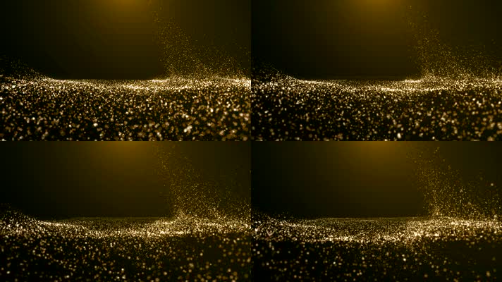 尘埃粒子飞扬金色舞台背景