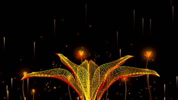 大气优雅会议新年晚会开场人屏互动秀 