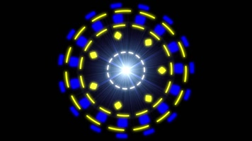 彩色动态图形自旋效果