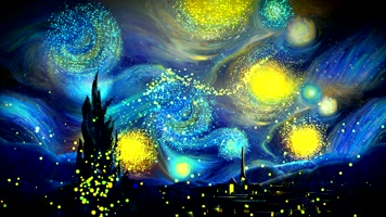 动态星空粒子演出背景高端婚礼婚庆LED大屏 动态星空粒子演出背景高端婚礼婚庆LED大屏