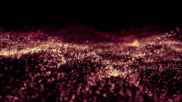 金色怀旧粒子海洋背景