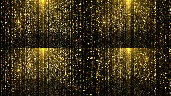 粒子雨金色粒子珠帘