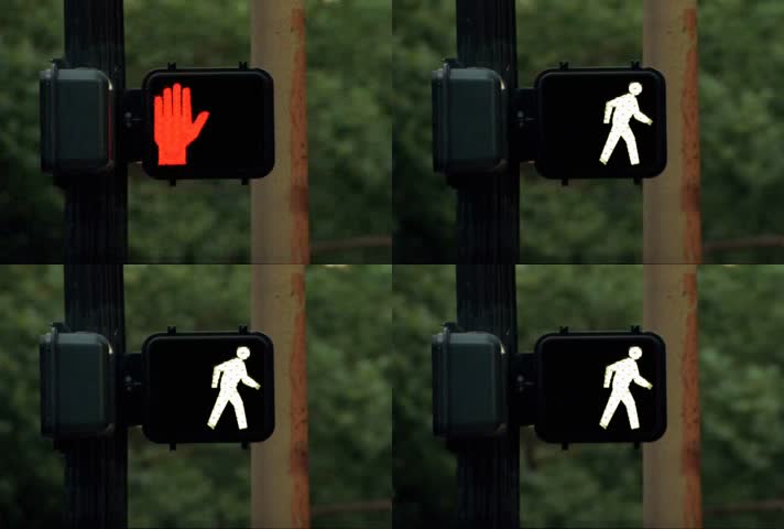 城市红绿警示灯高清