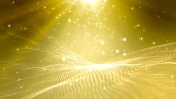 金色唯美粒子波浪光斑背景
