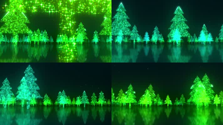 卡通荧光森林穿梭