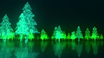 卡通荧光森林穿梭