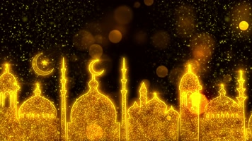 金色粒子民族舞背景