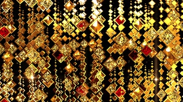 金色钻石珠帘中国风背景