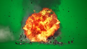 扣绿导弹袭击爆炸