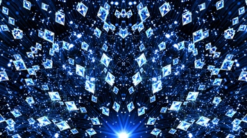 蓝色钻石大屏幕背景循环
