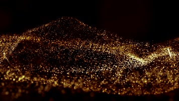 金色怀旧粒子海洋尘埃粒子 金色怀旧粒子海洋尘埃粒子