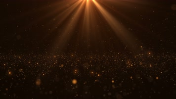 4K金色粒子光线循环