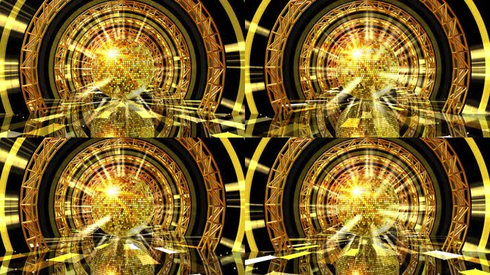 金色舞台灯光舞台背景