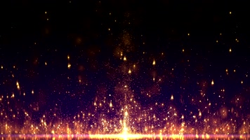 4K金色年会粒子火焰背景