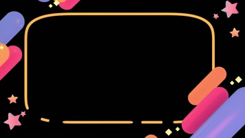 原版卡通视频边框（循环通道）