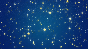 卡通金色粒子星空星星