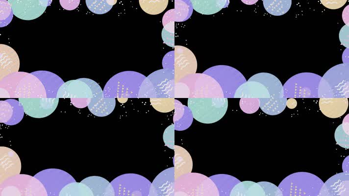 原版卡通视频边框（循环通道）