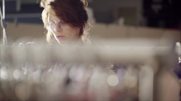 影棚平面模特化妆时装广告拍摄