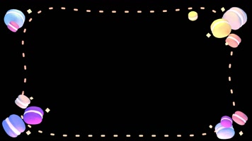 原版卡通视频边框（循环通道）