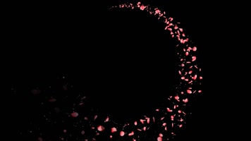 花瓣花环旋转循环通道