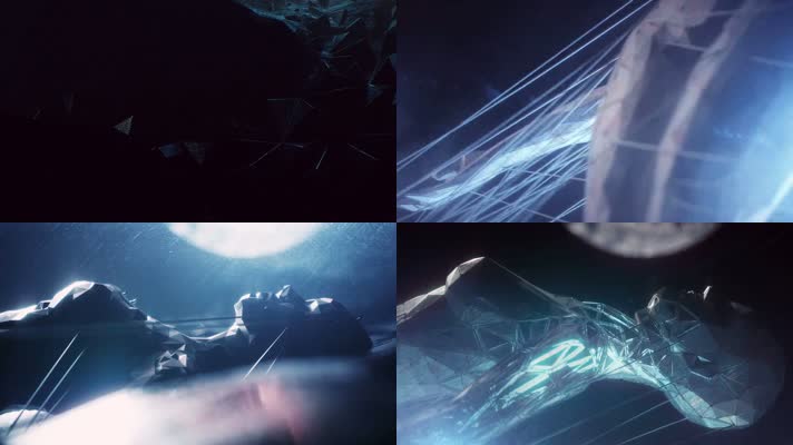 抽象线条水晶人体思维爆炸vj酒吧夜店