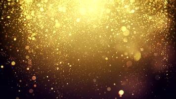 金色粒子雨粒子光斑下落