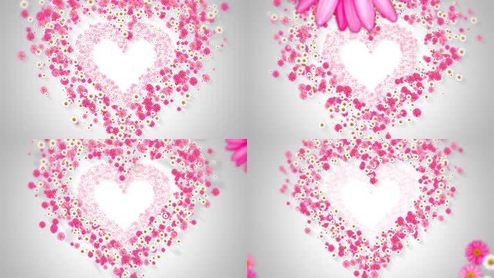 梦幻婚礼桃心背景