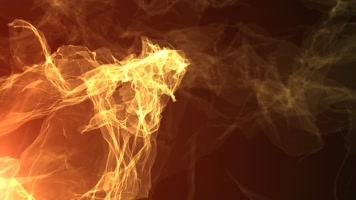 橙色梦幻场景科技数字化视觉烟雾化绚丽光效动态LED背景视频素材