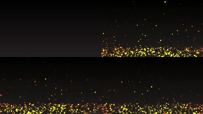 唯美金色粒子上升合成