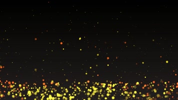 唯美金色粒子上升合成