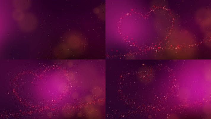 唯美粒子心舞台背景