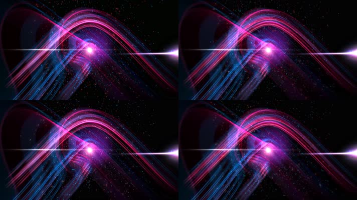 4K宇宙粒子发光线条