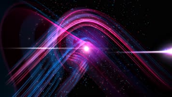 4K宇宙粒子发光线条