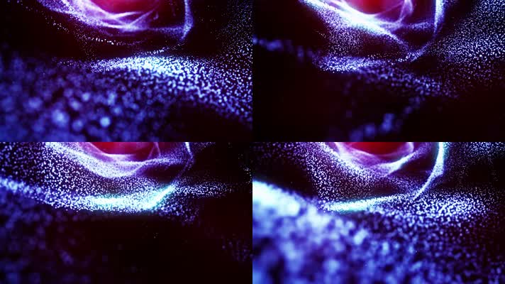 紫色抒情粒子大屏