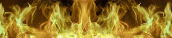 4K震撼金色全息火焰
