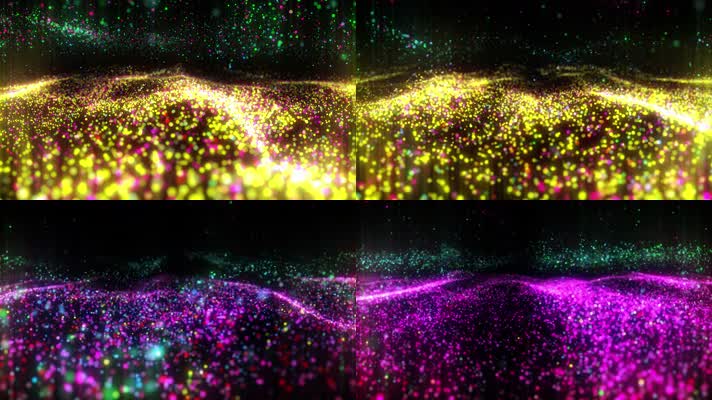 4K七彩粒子海洋（精品）