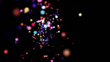 霓虹彩色光斑1分15秒长镜头