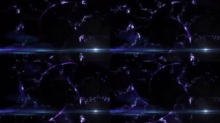 紫色抒情粒子大屏