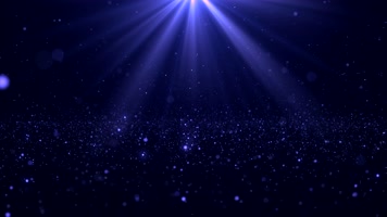 4K蓝色粒子光束光斑循环背景