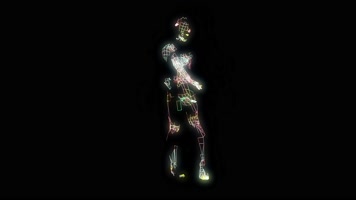 4K原版激光人跳舞合成