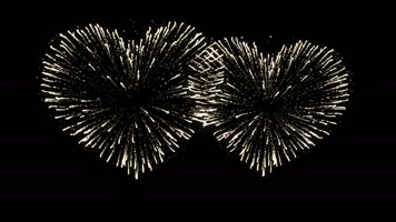 心形烟花循环叠加合成带音频